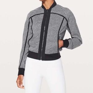 lululemon athletica Black Bomber Jacket